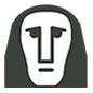 🗿 Emoji Moai na Microsoft Windows 10.