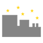Emoji 🌃 Notte Stellata su Microsoft Windows 10.