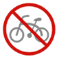 Emoji 🚳 Segnale Di Divieto Di Transito Delle Biciclette su Microsoft Windows 10.