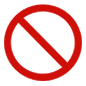 Émoji 🚫 Symbole D’interdiction sur Microsoft Windows 10.