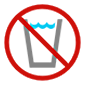 Emoji 🚱 Simbolo Di Acqua Non Potabile su Microsoft Windows 10.