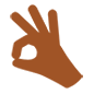 👌🏾 Emoji OK-Zeichen: mitteldunkle Hautfarbe Microsoft Windows 10.