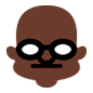 👴🏿 Emoji Homem Idoso: Pele Escura na Microsoft Windows 10.