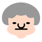 Emoji 👵🏻 Donna Anziana: Carnagione Chiara su Microsoft Windows 10.