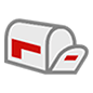 📭 Emoji Caixa De Correio Aberta Com Bandeira Abaixada na Microsoft Windows 10.