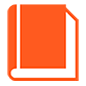 Emoji 📙 Libro Arancione su Microsoft Windows 10.