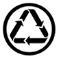 Émoji ♽ Symbole de recyclage partiel du papier sur Microsoft Windows 10.