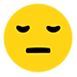 Emoji 😔 Faccina Pensierosa su Microsoft Windows 10.