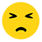 😣 Emoji Rosto Perseverante na Microsoft Windows 10.