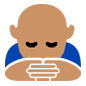 Emoji 🙇🏽 Persona Che Fa Un Inchino Profondo: Carnagione Olivastra su Microsoft Windows 10.