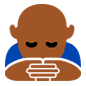 🙇🏾 Emoji Pessoa Fazendo Reverência: Pele Morena Escura na Microsoft Windows 10.