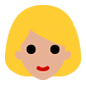 Emoji 👱🏼 Persona Bionda: Carnagione Abbastanza Chiara su Microsoft Windows 10.