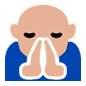 Emoji 🙏🏼 Mani Giunte: Carnagione Abbastanza Chiara su Microsoft Windows 10.