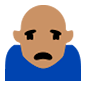 Emoji 🙎🏽 Persona Imbronciata: Carnagione Olivastra su Microsoft Windows 10.