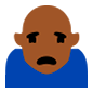 🙎🏾 Emoji Persona Haciendo Pucheros: Tono De Piel Oscuro Medio en Microsoft Windows 10.