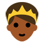Emoji 👸🏾 Principessa: Carnagione Abbastanza Scura su Microsoft Windows 10.