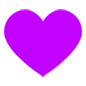 💜 Emoji Corazón Morado en Microsoft Windows 10.
