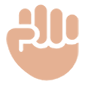 Emoji ✊🏼 Pugno: Carnagione Abbastanza Chiara su Microsoft Windows 10.