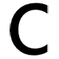 Emoji 🇨 Lettera simbolo indicatore regionale C su Microsoft Windows 10.