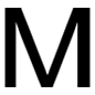Emoji 🇲 Lettera simbolo indicatore regionale M su Microsoft Windows 10.