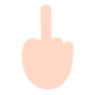 🖕🏻 Emoji Dedo Do Meio: Pele Clara na Microsoft Windows 10.