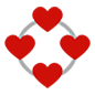 💞 Emoji Corações Girando na Microsoft Windows 10.