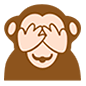 🙈 Emoji Mono Con Los Ojos Tapados en Microsoft Windows 10.