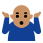 Emoji 🤷🏽 Persona Che Scrolla Le Spalle: Carnagione Olivastra su Microsoft Windows 10.