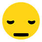 Emoji 😴 Faccina Che Dorme su Microsoft Windows 10.