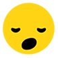 Emoji 😪 Faccina Assonnata su Microsoft Windows 10.