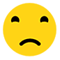 Emoji 🙁 Faccina Leggermente Imbronciata su Microsoft Windows 10.