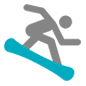 Émoji 🏂 Snowboardeur sur Microsoft Windows 10.