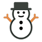 ⛄ Emoji Muñeco De Nieve en Microsoft Windows 10.