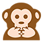 🙊 Emoji sich den Mund zuhaltendes Affengesicht Microsoft Windows 10.