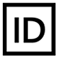 🆔 Emoji Großbuchstaben ID in lila Quadrat Microsoft Windows 10.