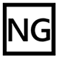 Emoji 🆖 Pulsante NG su Microsoft Windows 10.
