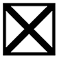 Emoji ⛝ Croce di Sant'Andrea nel quadrato su Microsoft Windows 10.