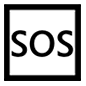 Emoji 🆘 Pulsante SOS su Microsoft Windows 10.