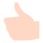 Emoji 👍🏻 Pollice In Su: Carnagione Chiara su Microsoft Windows 10.