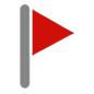🚩 Emoji Bandera Triangular en Microsoft Windows 10.