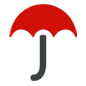 Émoji ☂️ Parapluie Ouvert sur Microsoft Windows 10.