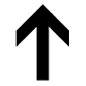 Emoji ⬆️ Freccia Rivolta Verso L’alto su Microsoft Windows 10.