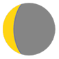 Emoji 🌘 Luna Calante su Microsoft Windows 10.