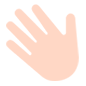 Emoji 👋🏻 Mano Che Saluta: Carnagione Chiara su Microsoft Windows 10.