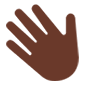 👋🏿 Emoji Mão Acenando: Pele Escura na Microsoft Windows 10.