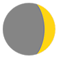 Emoji 🌒 Luna Crescente su Microsoft Windows 10.