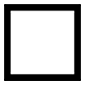 ⬜ Emoji großes weißes Quadrat Microsoft Windows 10.