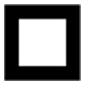 ◽ Emoji Cuadrado Blanco Mediano-pequeño en Microsoft Windows 10.
