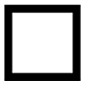 ◻️ Emoji mittelgroßes weißes Quadrat Microsoft Windows 10.