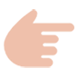 ☞ Emoji Indicador de dirección hacia la derecha (sin pintar) en Microsoft Windows 10.